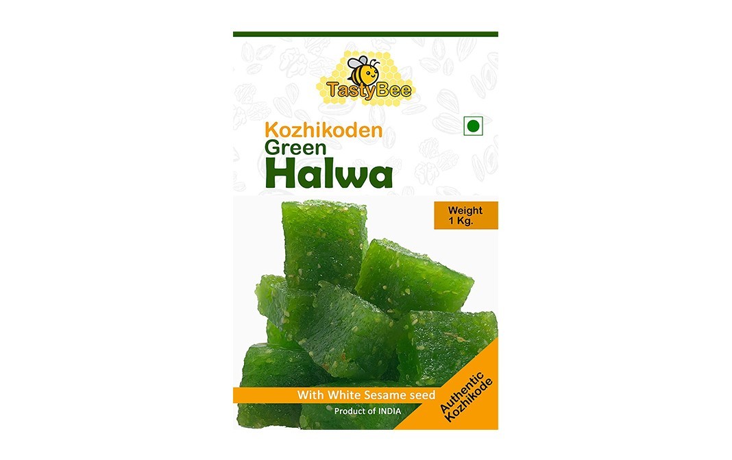TastyBee Kozhikoden Green Halwa With White Sesame Seed   Box  1 kilogram